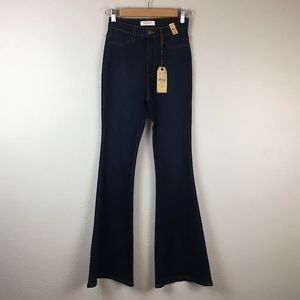 Vibrant Juniors bell bottoms high waisted jeans